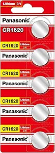 Panasonic 8887549613968 CR1620 3V Lithium Coin Cell Battery