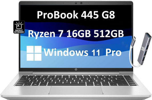 HP ProBook 445 G8 Ryzen 7 5800U 16GB 512SSD Laptop