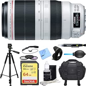 Canon 9524B002 Lens Bundle - EF 100-400mm, Bag, SD Card, Tripod