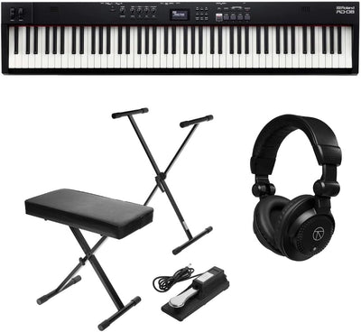 Roland RD 8 Stage Piano 88-Note Weighted-Action PHA-4 Keyboard & Bundle