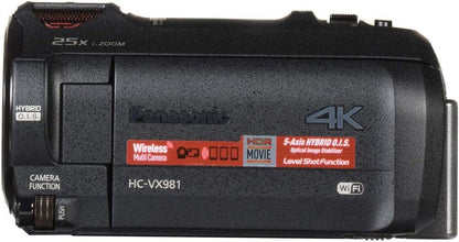 Panasonic HC-VX981K 4K Ultra HD 20X Zoom Camcorder