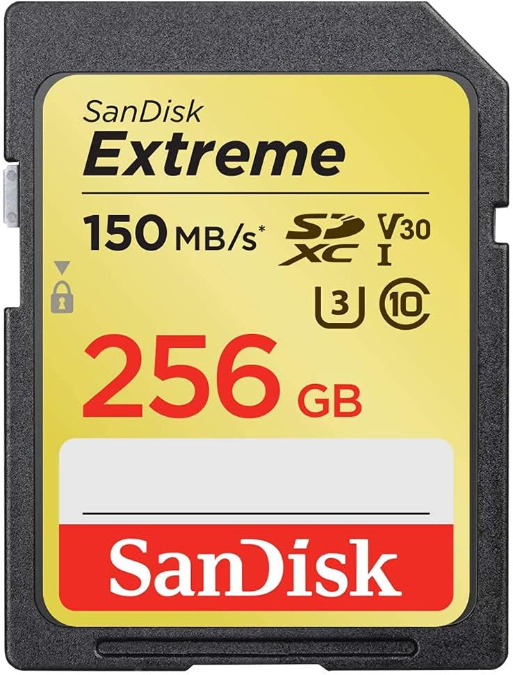 SanDisk SDSDXV5-256G-GNCIN 256GB Extreme SDXC UHS-I Card — main product image