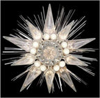 GE 71026HD 9 in. Silver Jewel Holiday Tree Topper