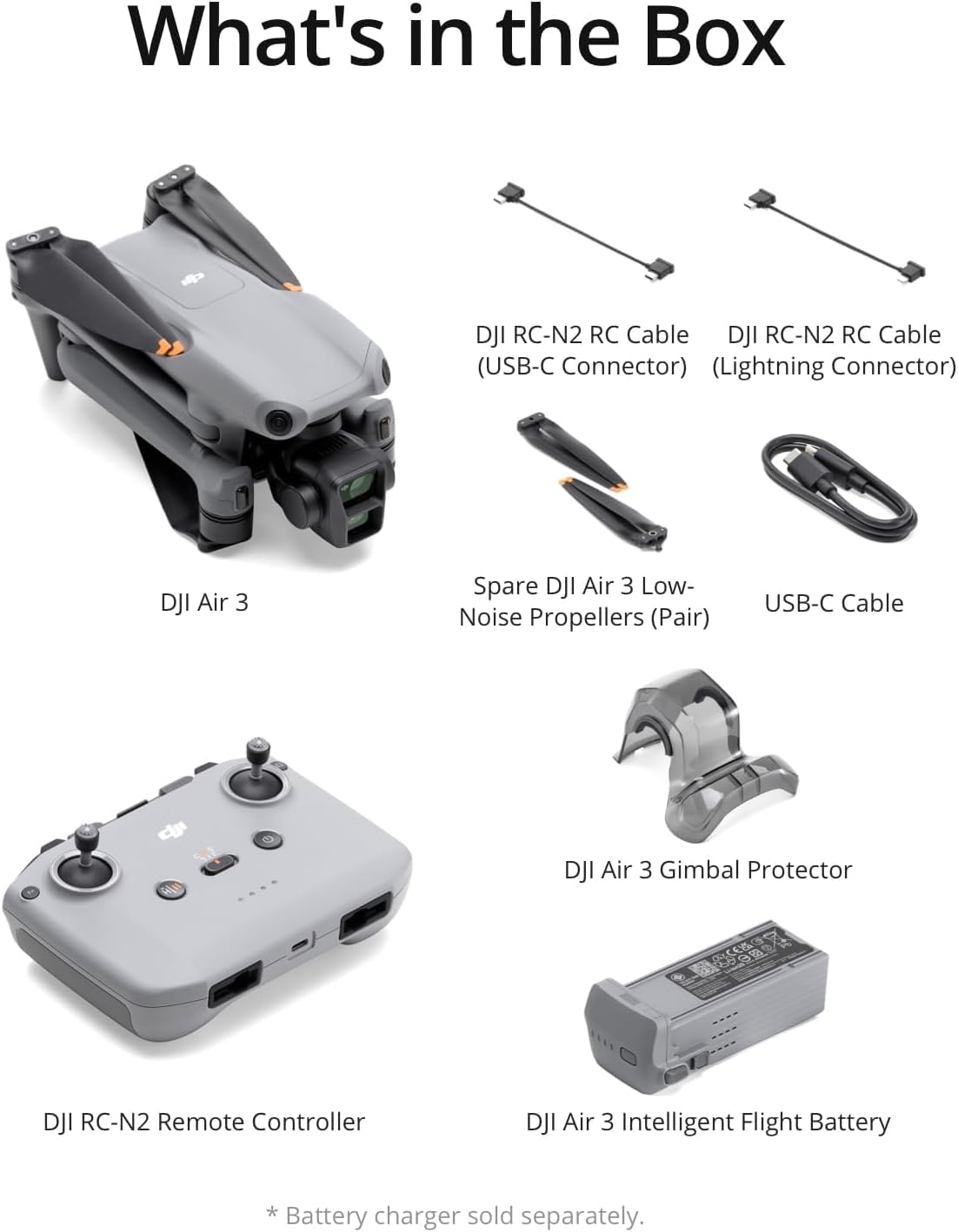 DJI CP.MA.00000691.04 Air 3 Drone 4K Dual Camera