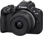 Canon 5811C012 EOS R50 Mirrorless Camera + 18-45mm Lens Bundle (Renewed)