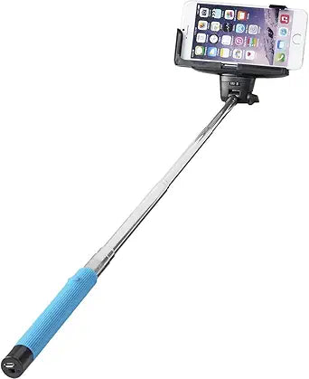 Polaroid Wireless Adjustable Selfie Stick - Blue