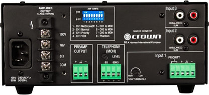 Crown G135MA 3-Channel 35W Mixer Amplifier