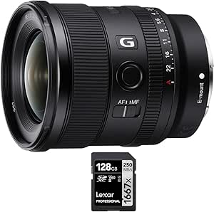 Sony E10SNSEL20F18G FE 20mm f/1.8 G Lens Bundle - Wide Angle