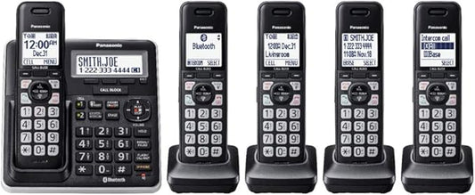 Panasonic KX-TGF775S 5-Handset Link2Cell Cordless Phone (Renewed)