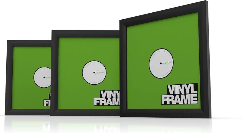 Glorious AMS-VINYL-FRAME-SET-BLK Vinyl Record Frame Set Black — main product image
