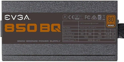 EVGA 110-BQ-0850 850 BQ 80+ Bronze Power Supply