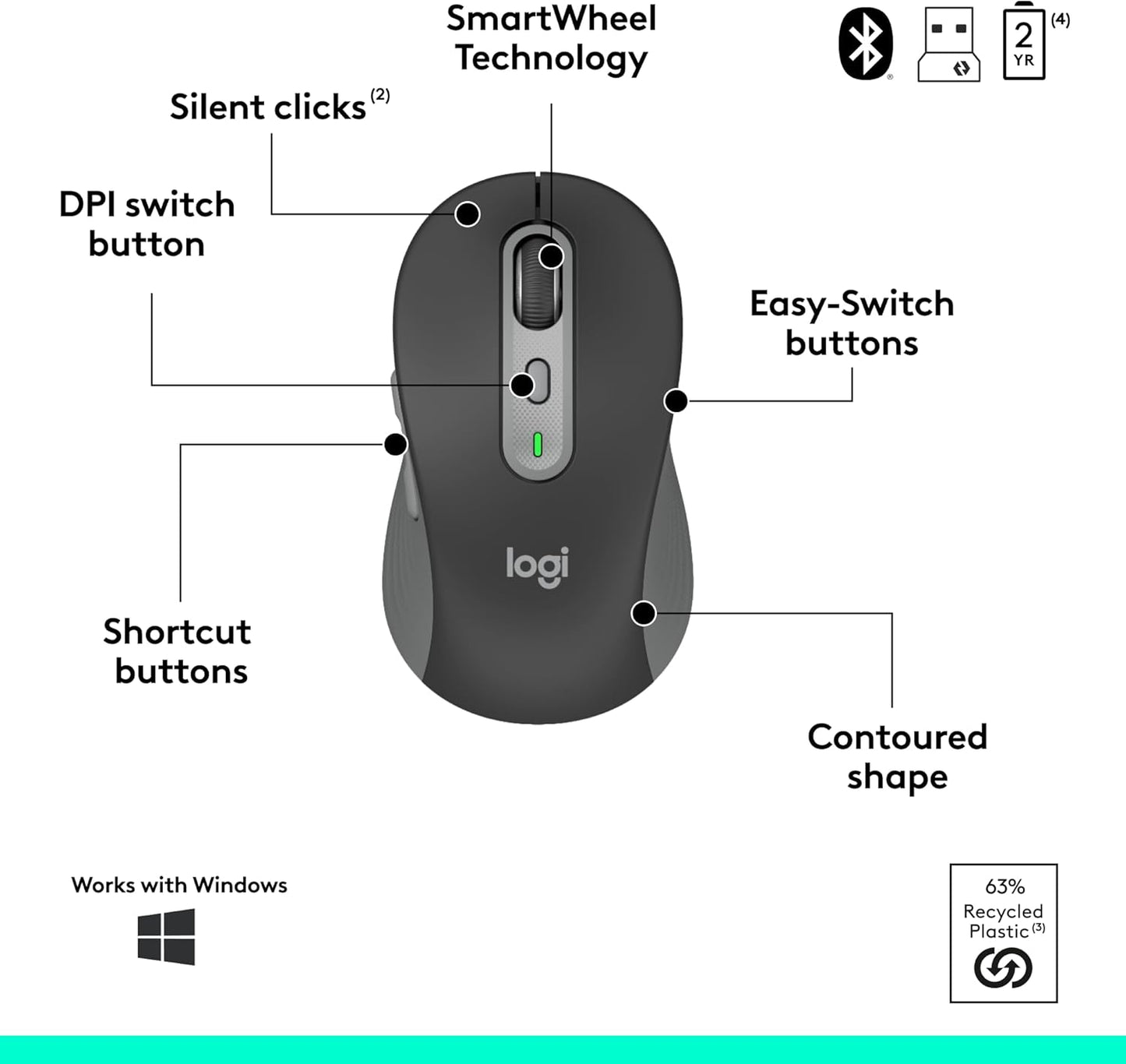 Logitech 920-013271 Signature Slim Wireless Keyboard Mouse Combo