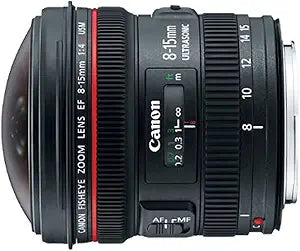 Canon 4427B002 EF 8-15mm Fisheye Ultra-Wide Zoom Lens