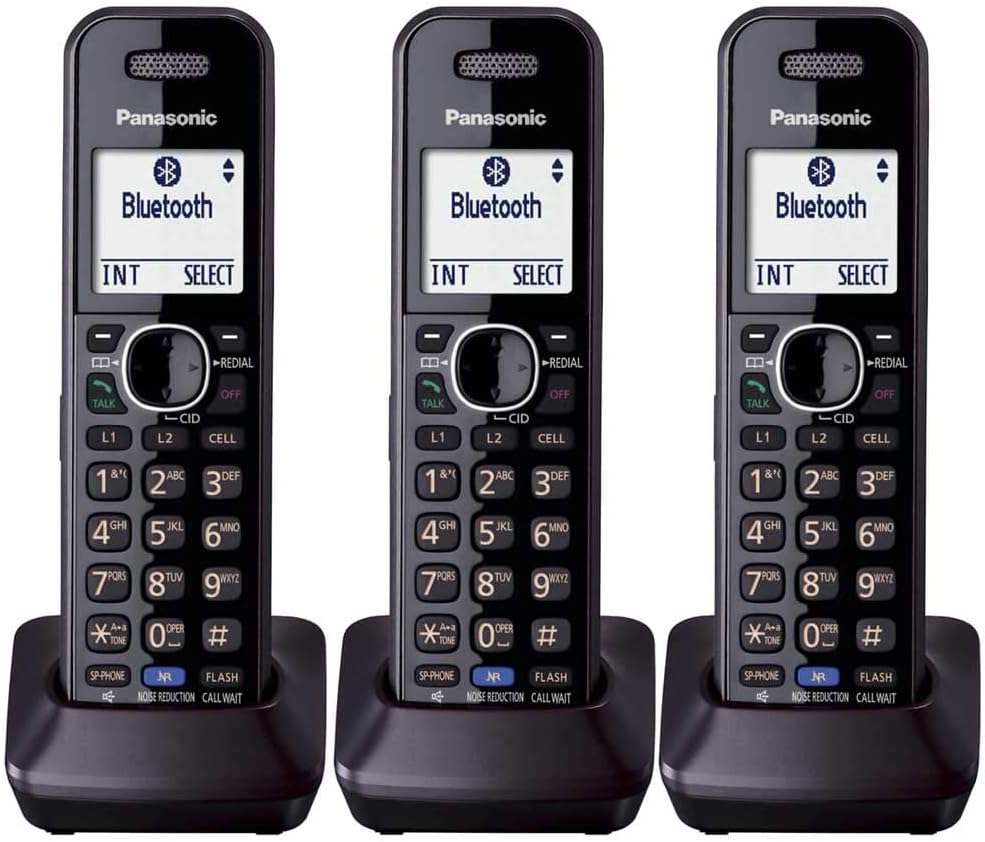 Panasonic KX-TGA950B DECT 6.0 Cordless Handset (3-Pack)