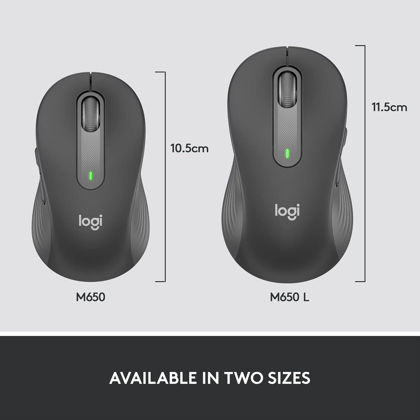 Logitech 910-006272 Signature M650 Wireless Mouse Graphite