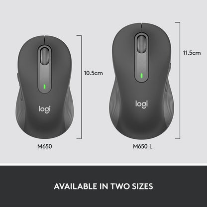 Logitech 910-006272 Signature M650 Wireless Mouse Graphite