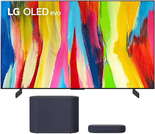 LG E51LGOLED77C2PUA 77-Inch 4K OLED TV Bundle