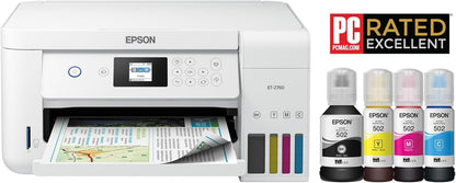 Epson ET-2760 White EcoTank Wireless All-in-One Printer