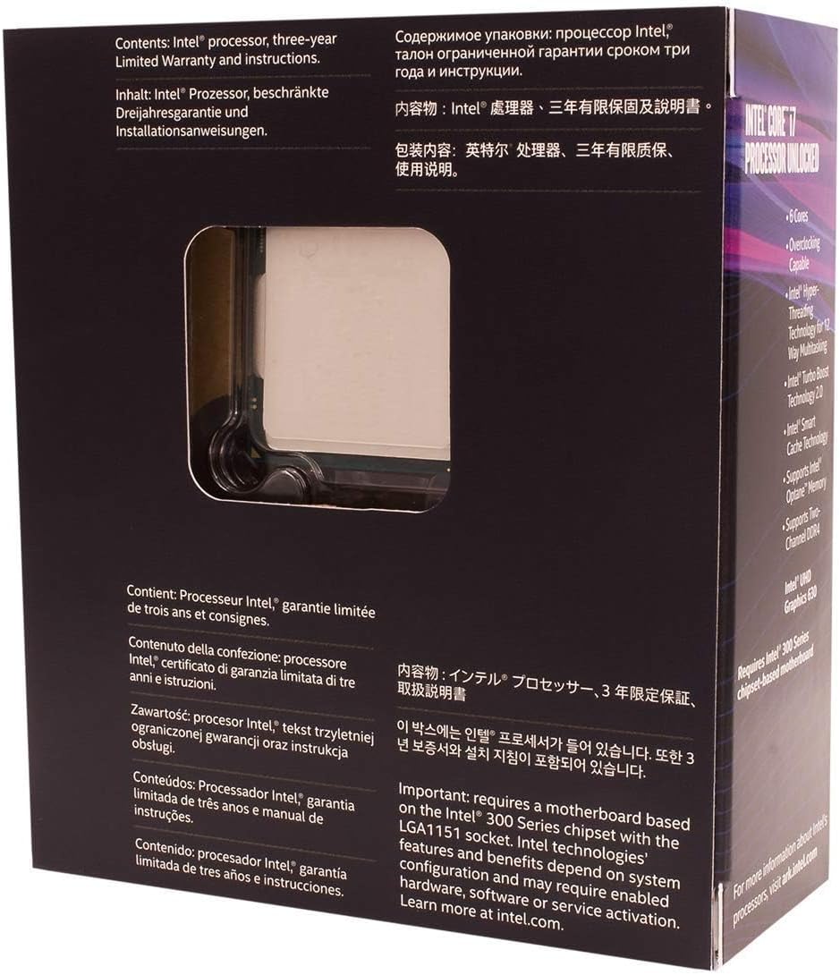 Intel SR3QR i7-8700K Unlocked Desktop Processor (Renewed)