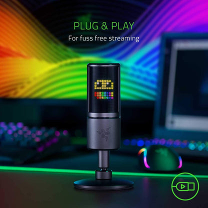 Razer Seiren Emote Streaming Microphone Interactive Renewed