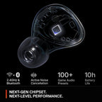 SteelSeries 61708 Arctis GameBuds - Wireless Gaming Earbuds ANC