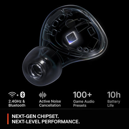 SteelSeries 61708 Arctis GameBuds - Wireless Gaming Earbuds ANC
