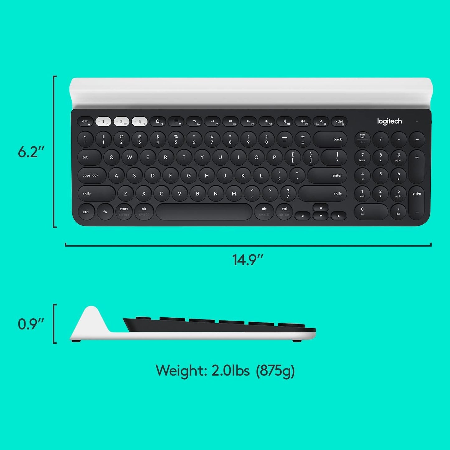 Logitech 920-008025 K780 Multi-Device Wireless Keyboard