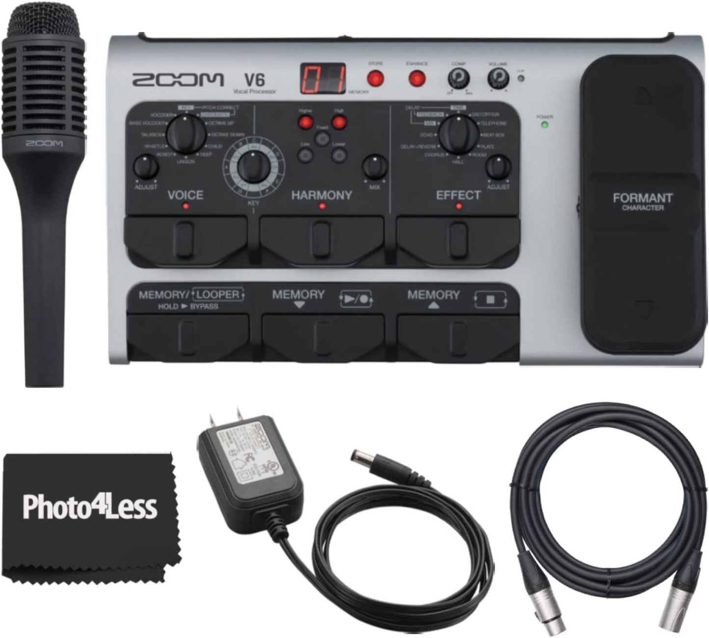 Zoom V6-SP Multi-Effects Vocal Processor Pedal Kit