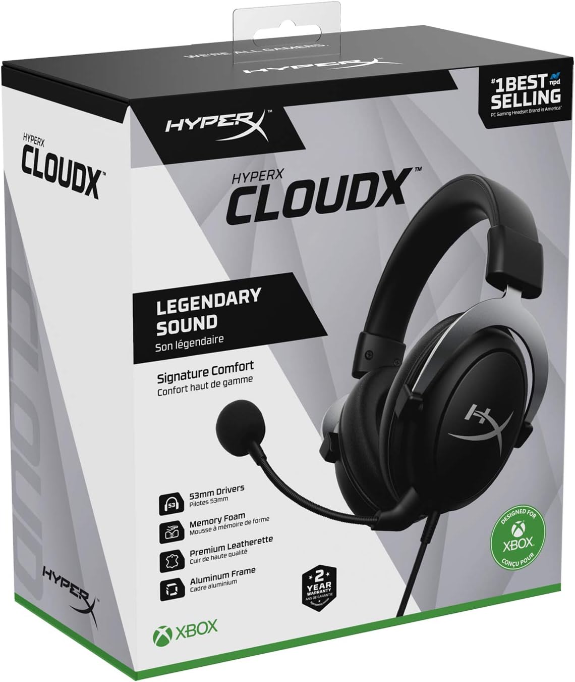 HyperX CLOO3 600721CF CloudX Xbox Licensed Gaming Headset