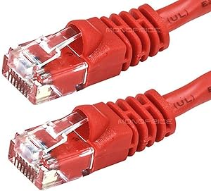 Monoprice 141457 Cat5e 7ft Ethernet Patch Cable Red
