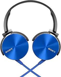 Sony MDRXB450AP/L Extra Bass Blue Smartphone Headset — main product image