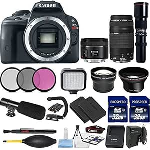 Canon SL1 Digital SLR Camera Bundle EF 50mm Lens