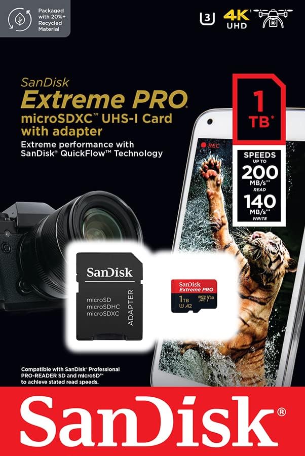 SanDisk SDSQXCD-1T00 Extreme PRO 1TB microSDXC Card
