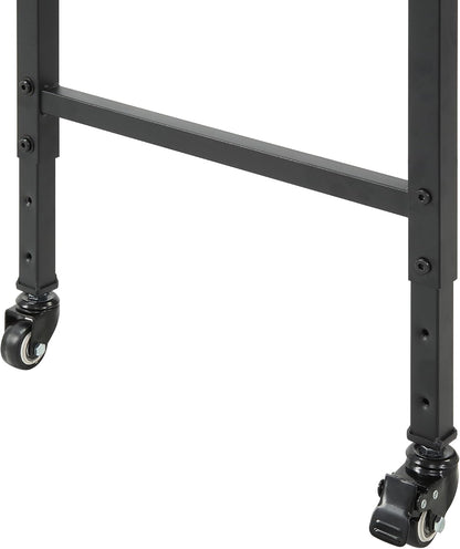 Lexicon 194840286998 Overbed Table with Wheels Brown