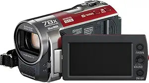 Panasonic SDR-S70R Camcorder Red Enhanced Optical Zoom