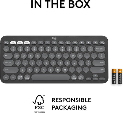 Logitech 920-011775 Pebble Keys 2 K380s Bluetooth Keyboard