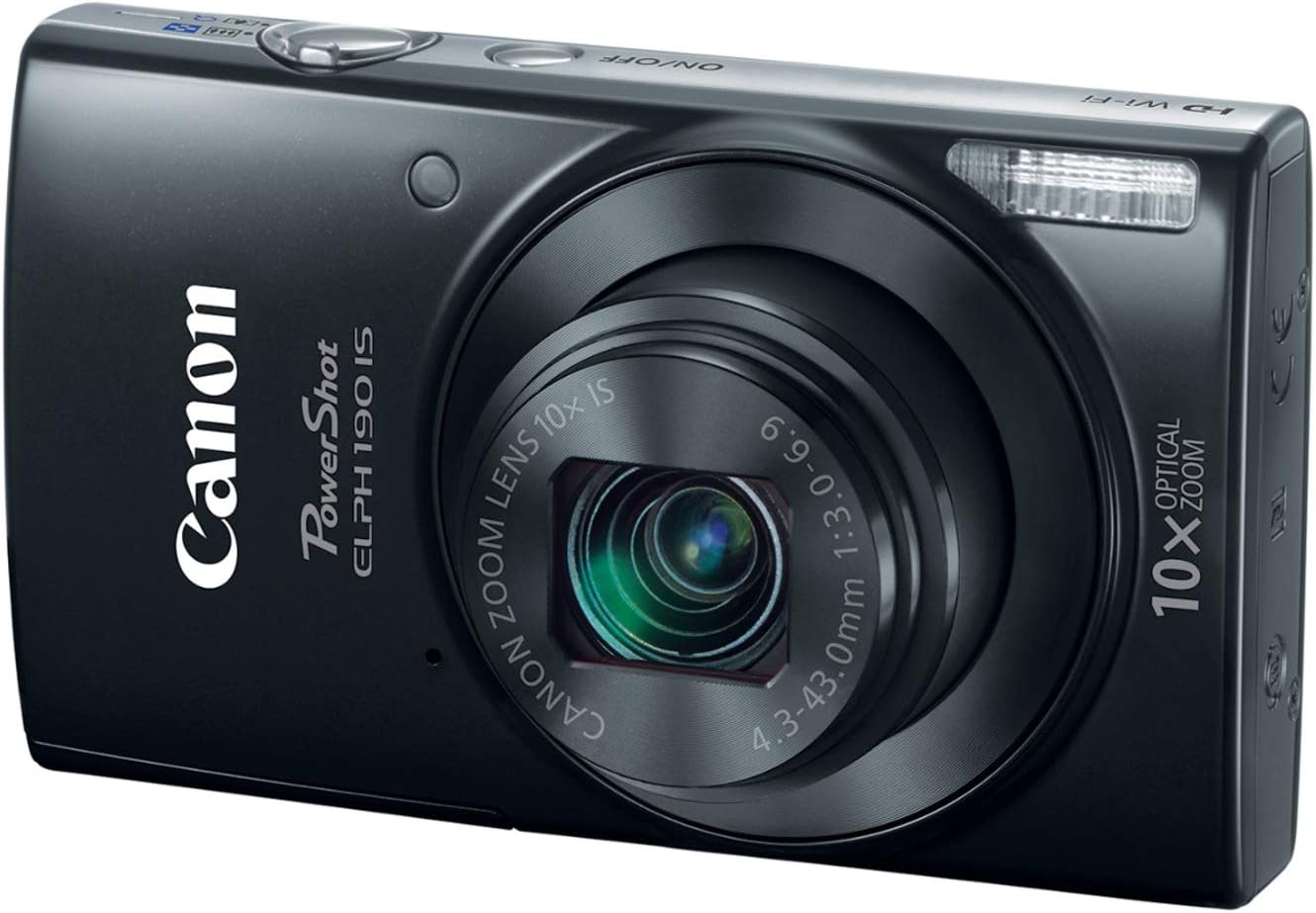 Canon ELPH 190 IS PowerShot 10x Zoom Digital Camera