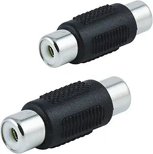 GE 33617 RCA Coupler Adapter Female-to-Female 2-Pack