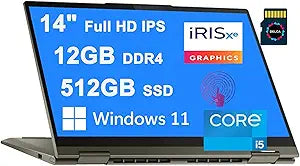 Lenovo Yoga 7i 14" FHD Touchscreen i5 Laptop Bundle