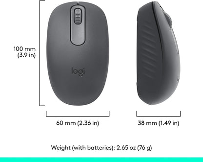 Logitech 910-007437 M196 Graphite Bluetooth Wireless Mouse