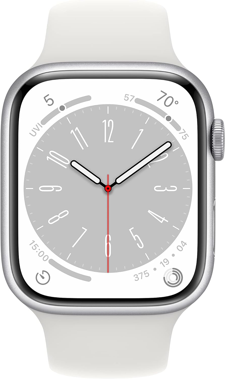 Apple Apple Watch Series 8 [GPS, 45mm] - Silver (Renewed)