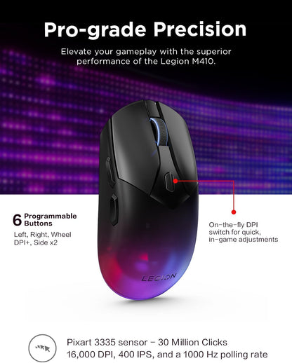 Lenovo GY51P80851 Legion M410 Wireless RGB Gaming Mouse