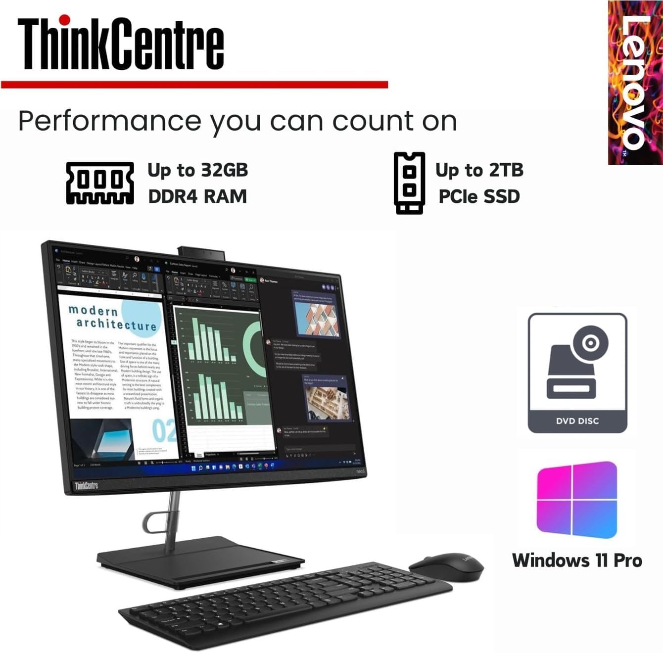 Lenovo ThinkCentre All-in-One Business Computer