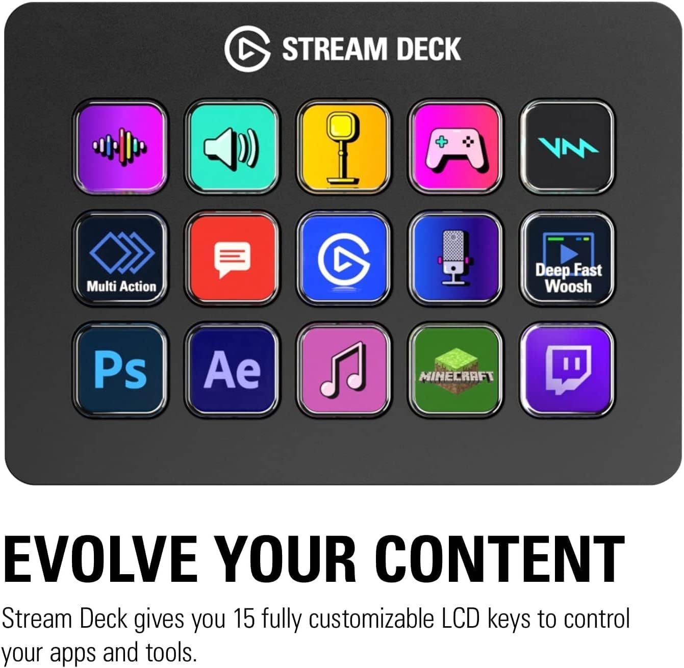 Elgato 10GBA9901 Stream Deck MK.2 Studio Controller
