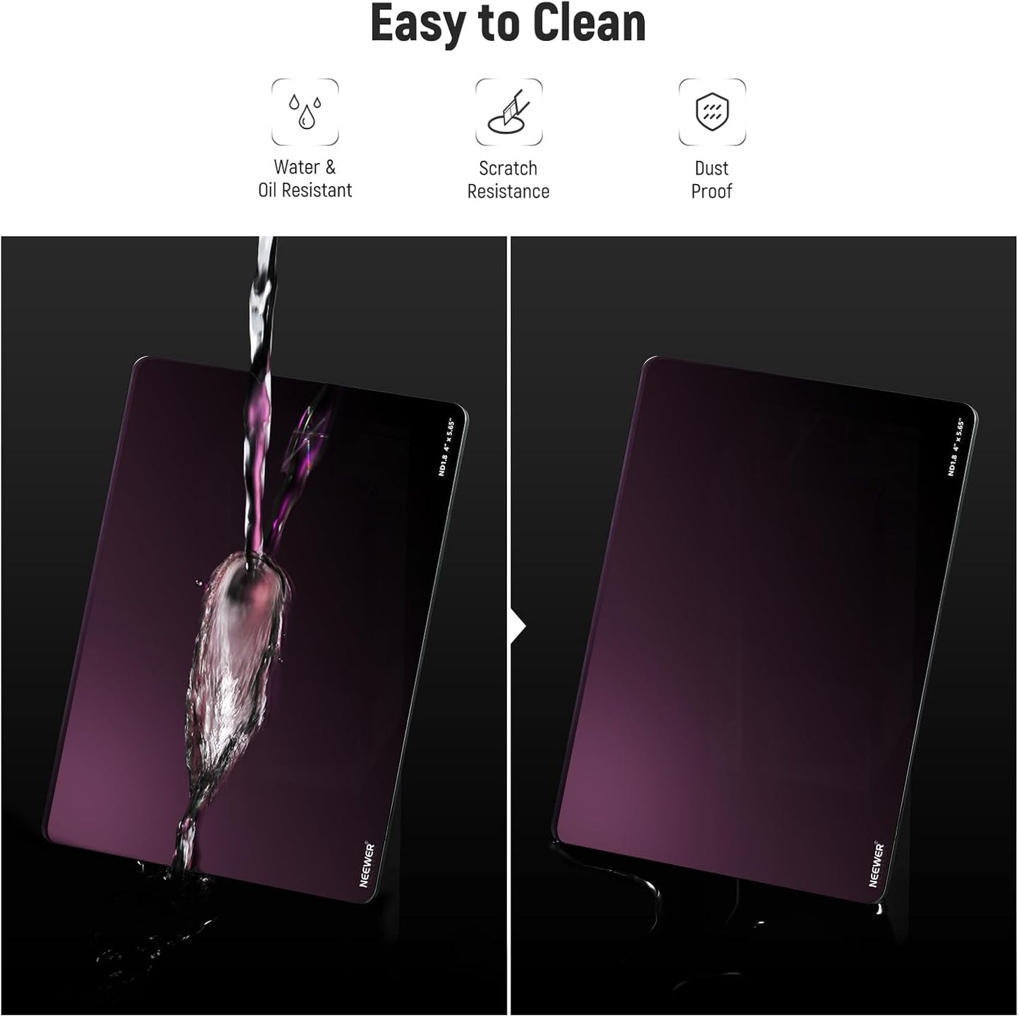 Neewer NW SERIES S ND1.8 Square Filter 4x5.65