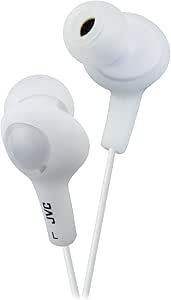 JVC HAFX5W Gumy Plus White Inner Ear Headphones — main product image