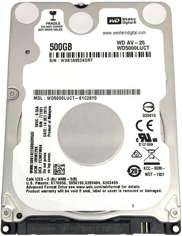 Western Digital WD5000LUCT 500GB 2.5" SATA HDD