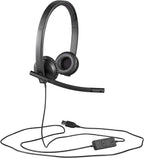 Logitech H570e USB Stereo Headset Renewed