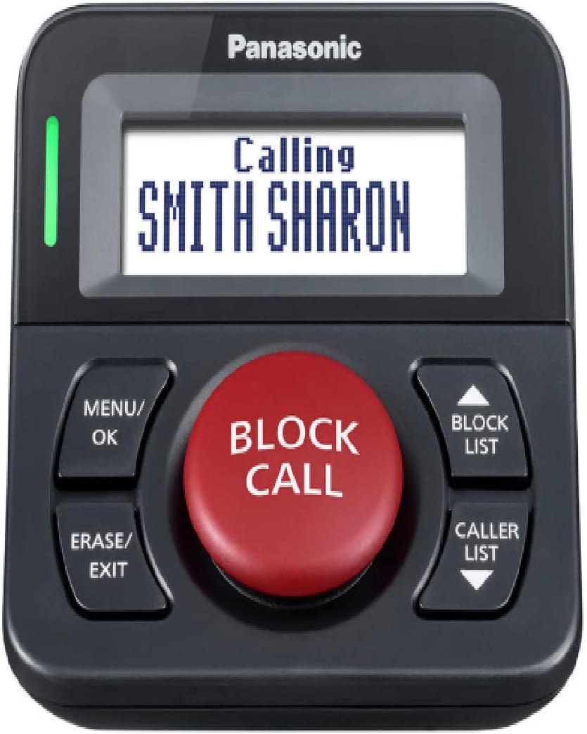 Panasonic KX-TG3101B Talking Caller ID Corded Phone