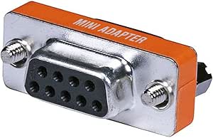 Monoprice 101204 DB9 F/F Null Modem Adapter Mini Type